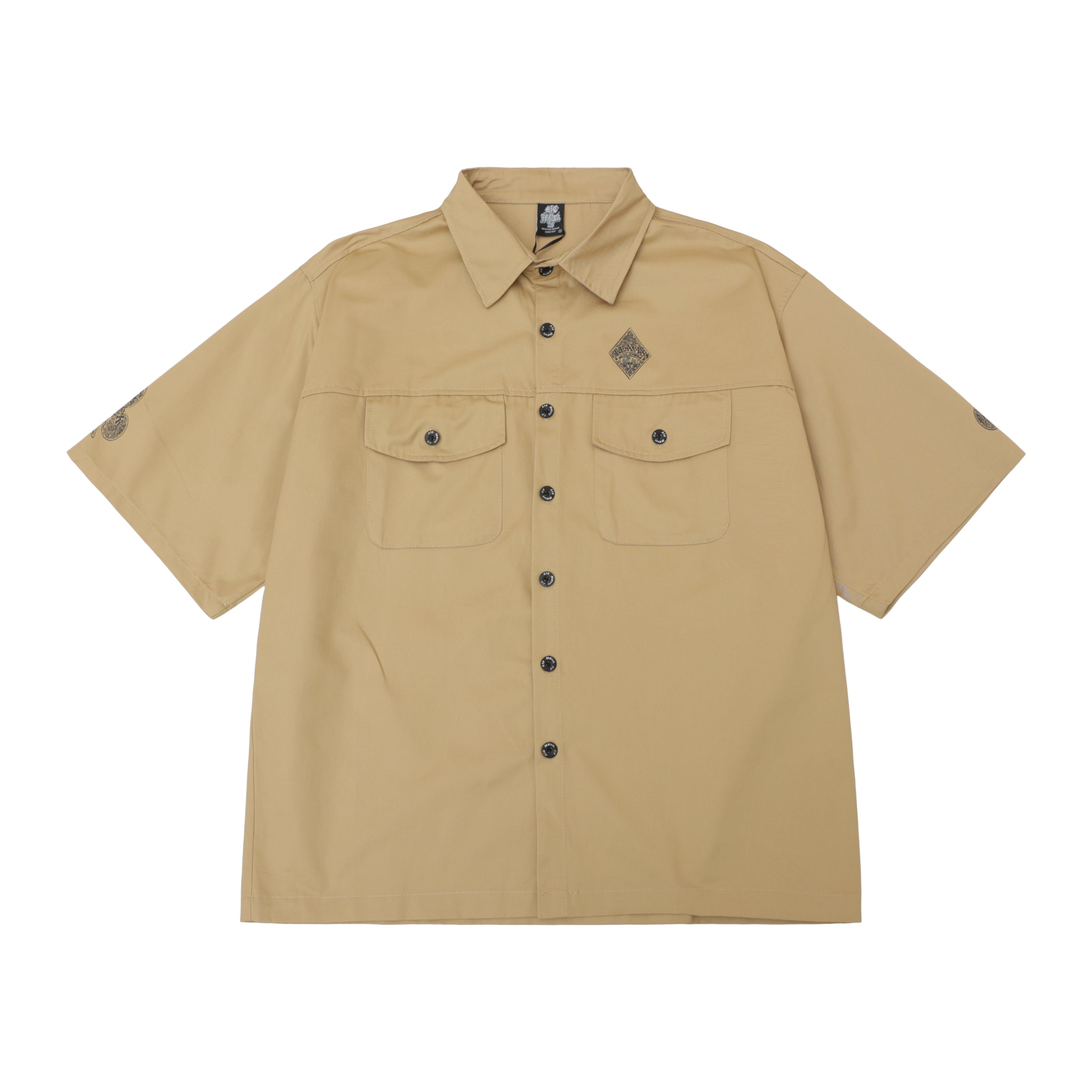 Beige Mexican Chicano Shirt