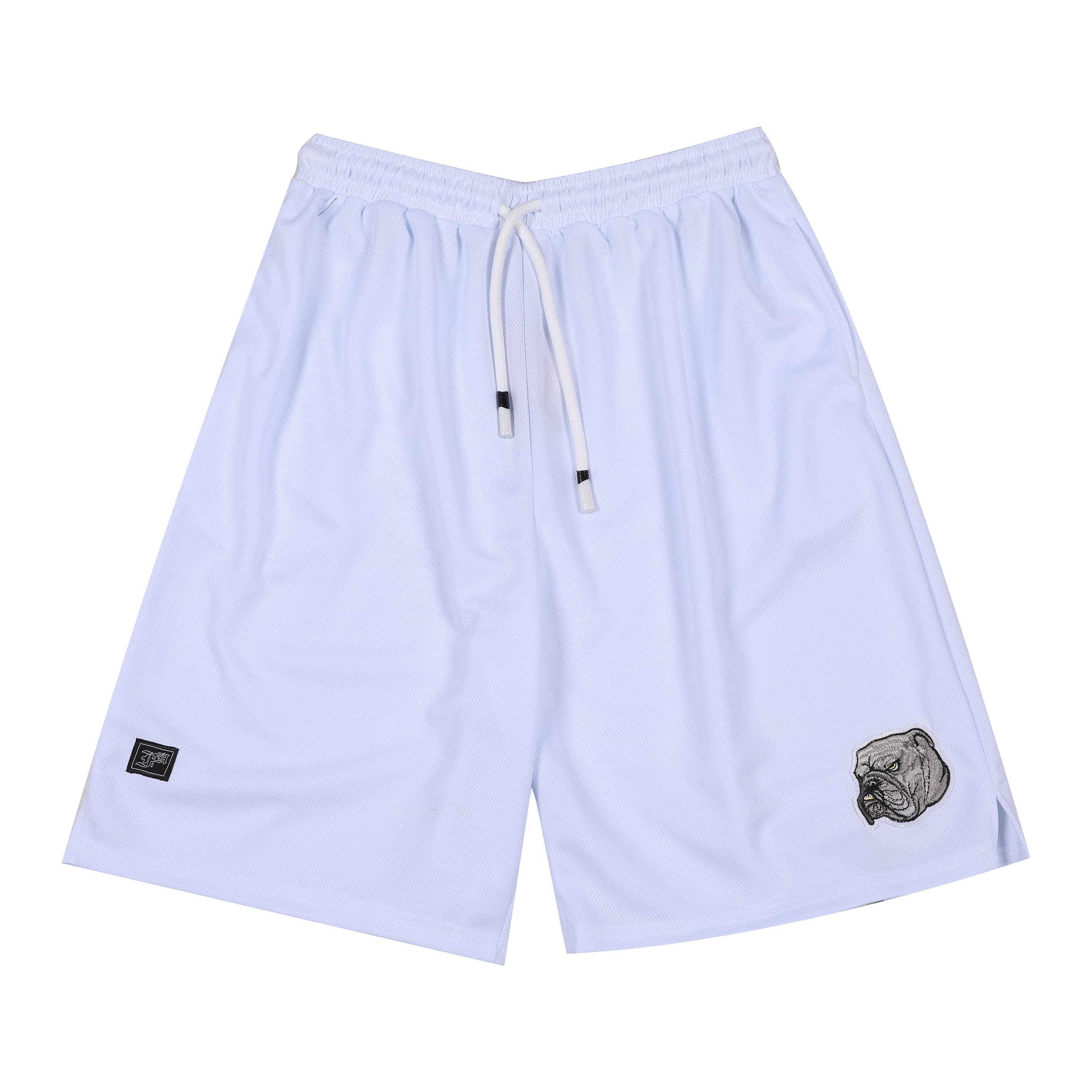 White Bulldog Mesh Shorts