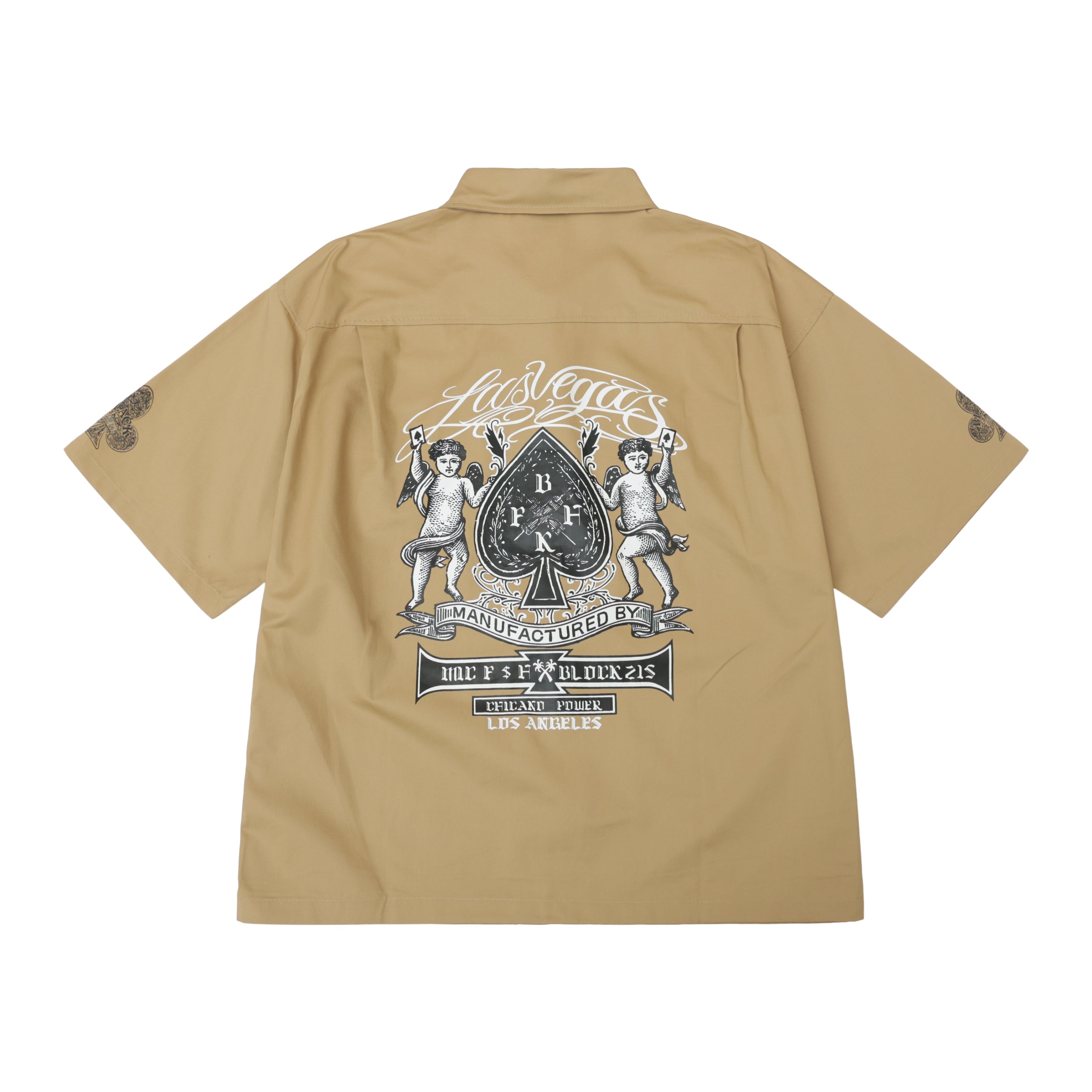 Beige Mexican Chicano Shirt