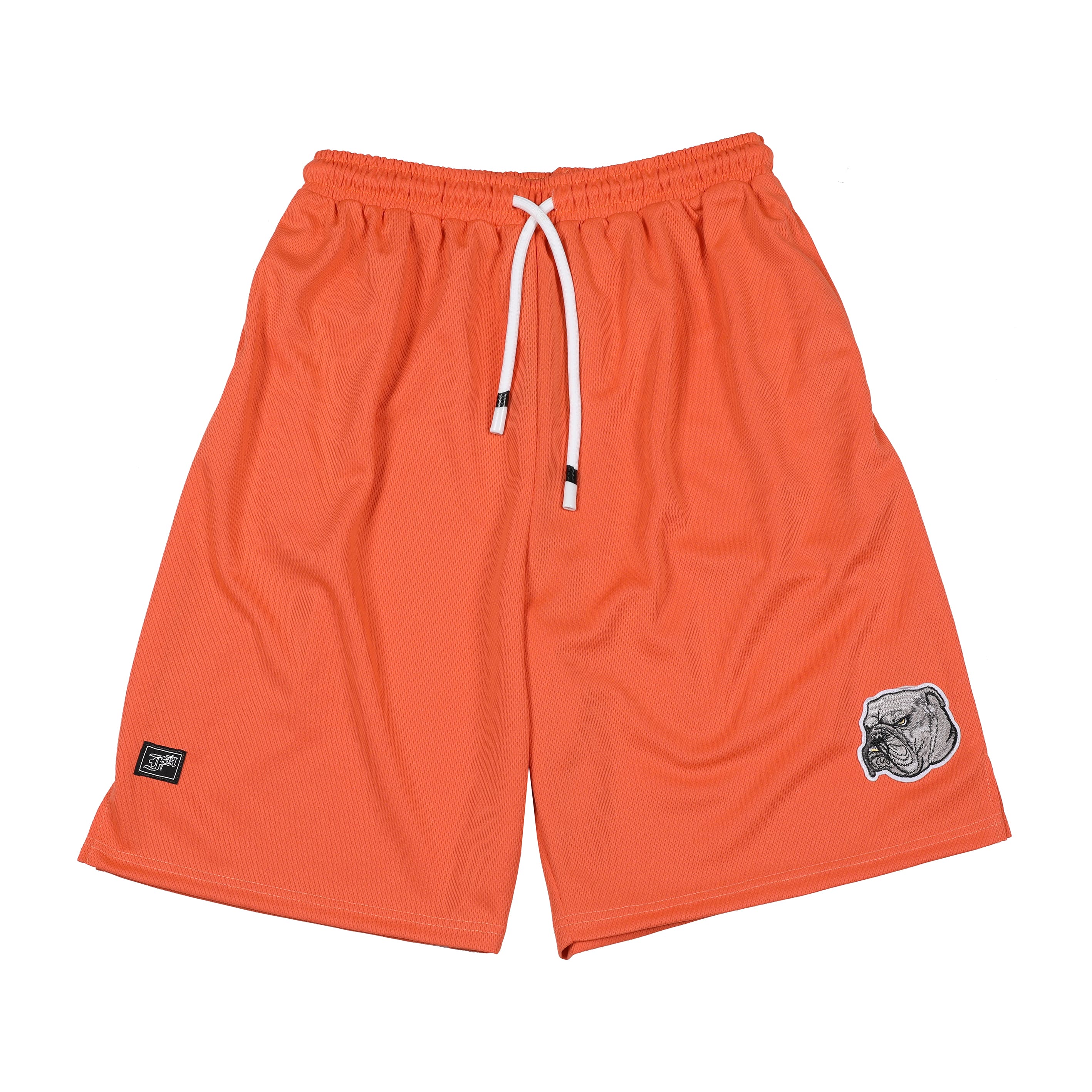 Orange Bulldog Mesh Shorts