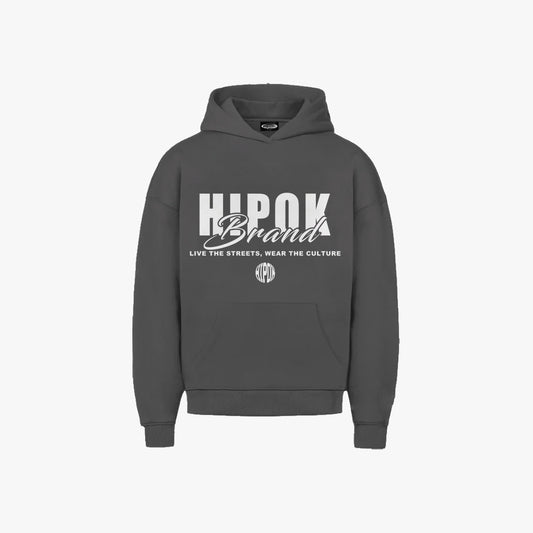 Dark Grey Brand Hoodie