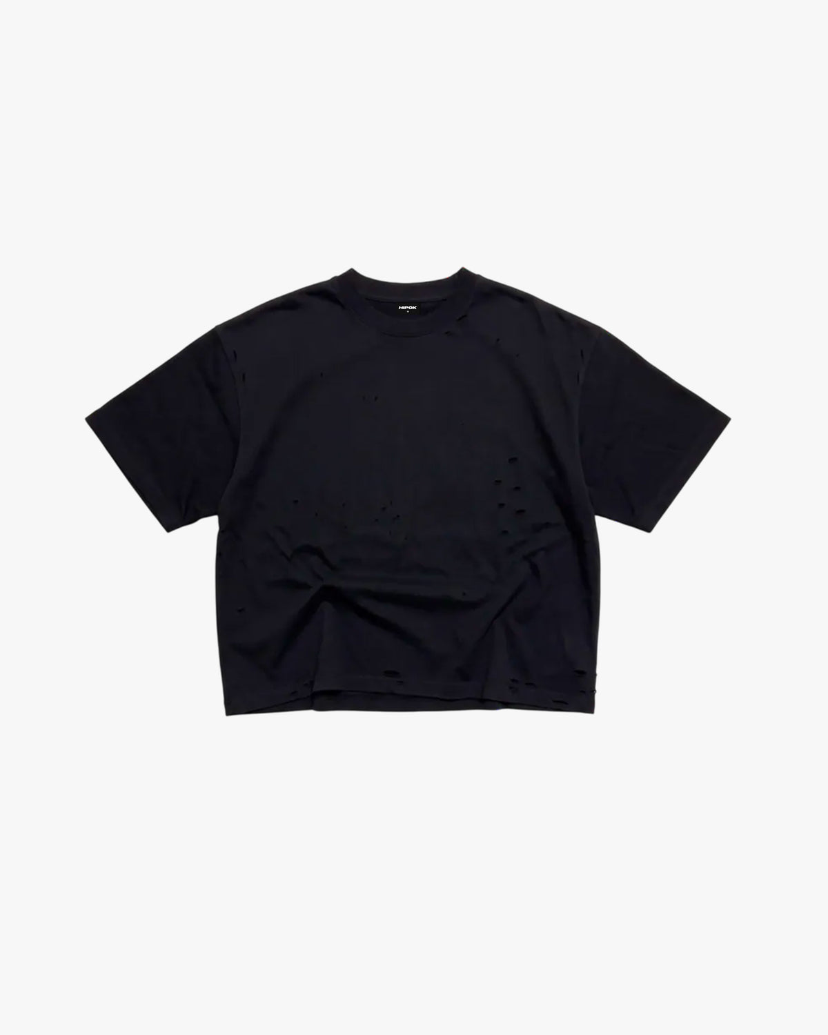 Destroyed Boxy Tee - Black