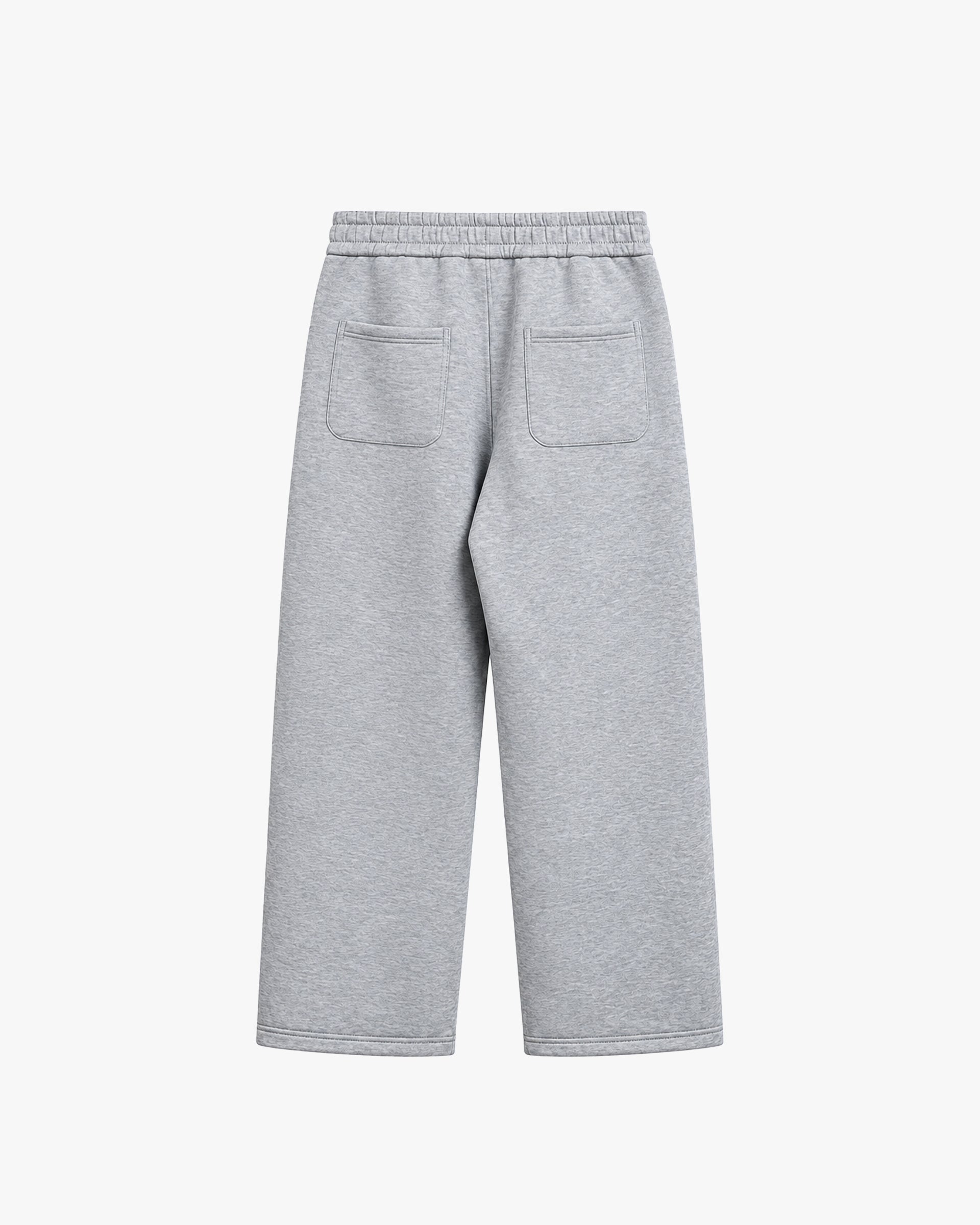 Essential Wide Leg Sweatpants - Light Grey