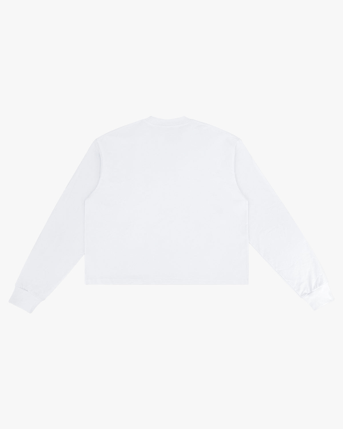 Essential Boxy Fit Long Sleeve Tee - White