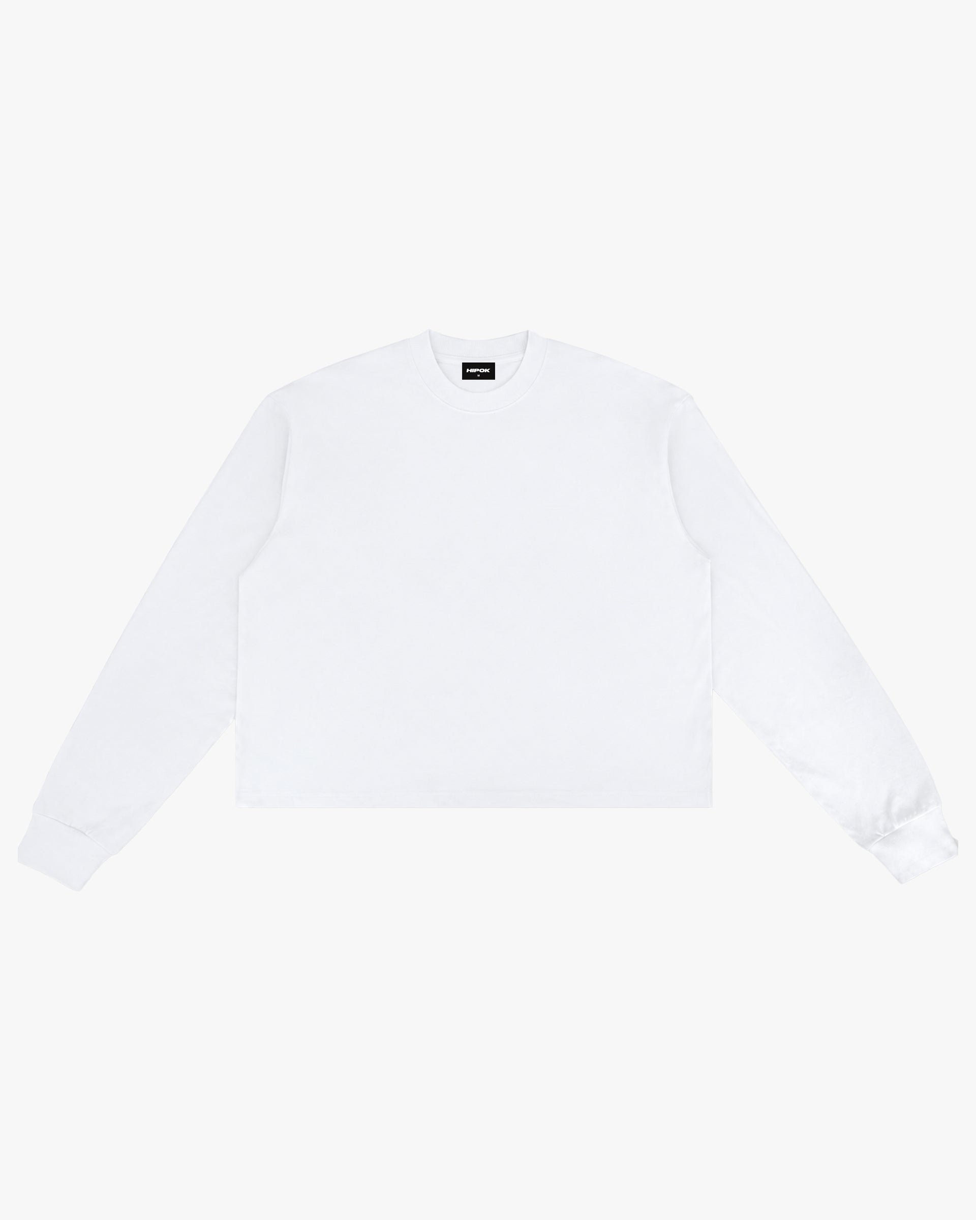 Essential Boxy Fit Long Sleeve Tee - White