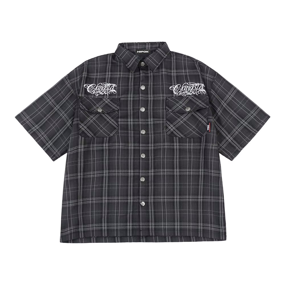 Black Gangster Shirt