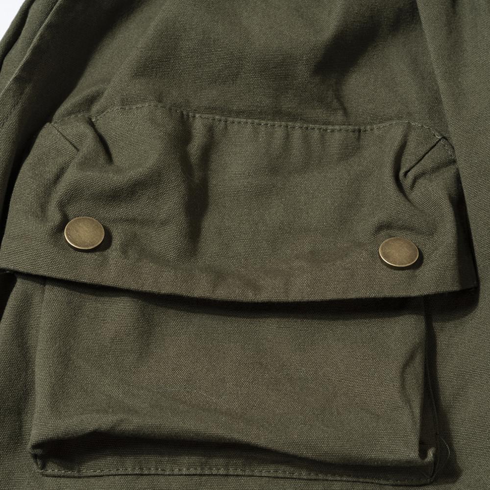 Green Multi Pockets Shorts