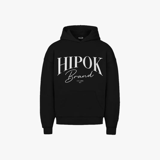 Black Hipok Logo Hoodie