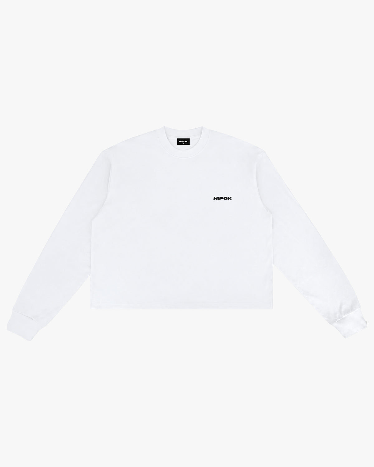 Midnight Kiss Boxy Fit Long Sleeve Tee - White