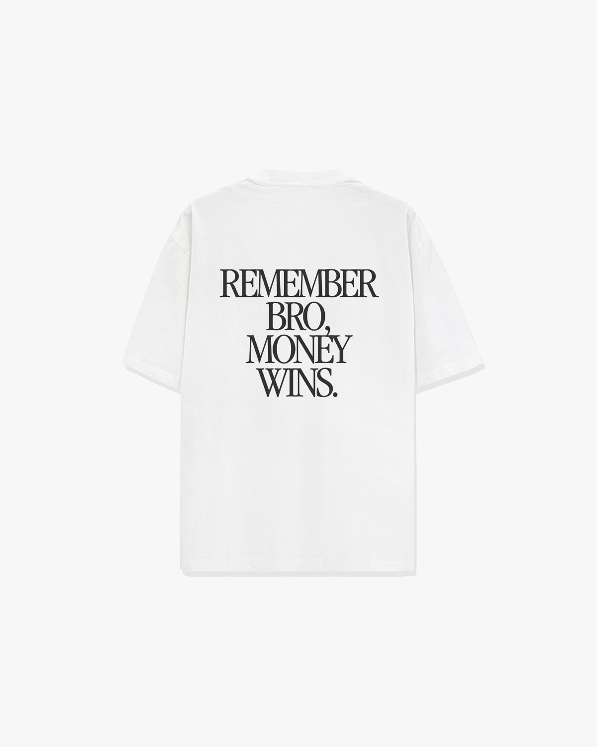 Money Wins Oversized Tee - White