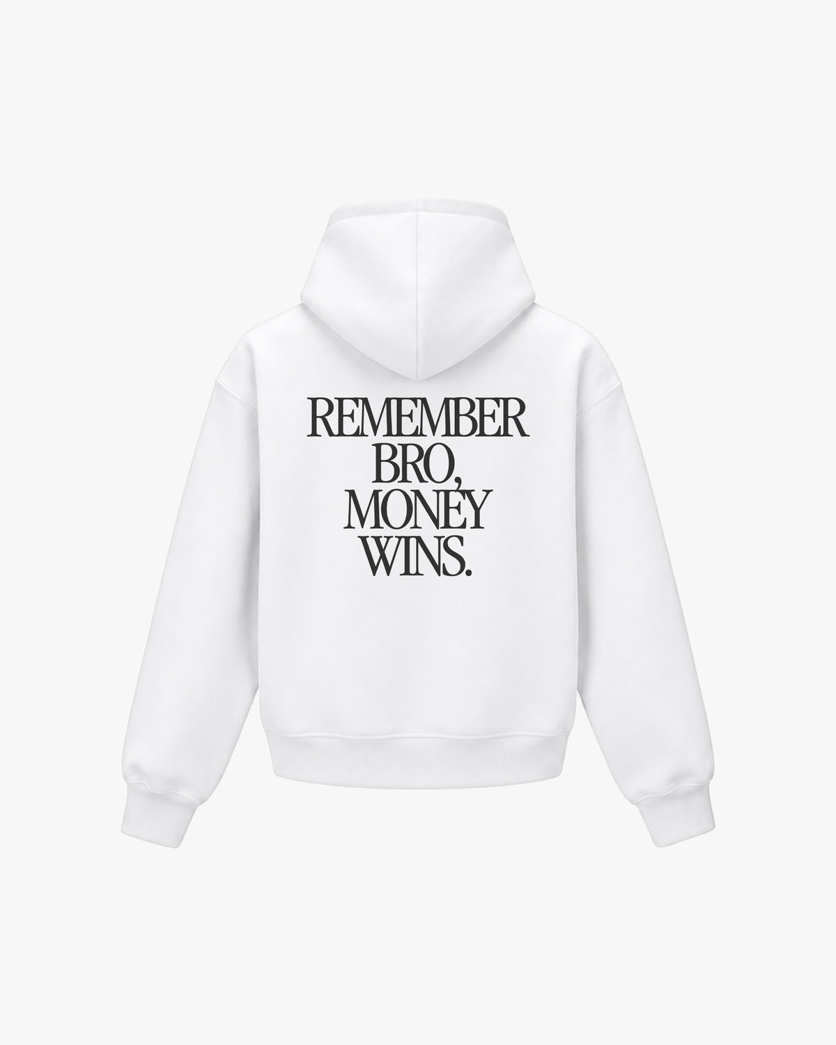 Money Wins Oversized Hoodie - White