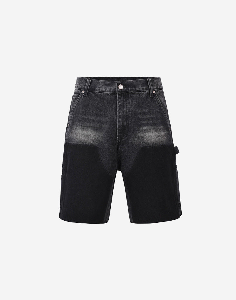 Patch Denim Shorts