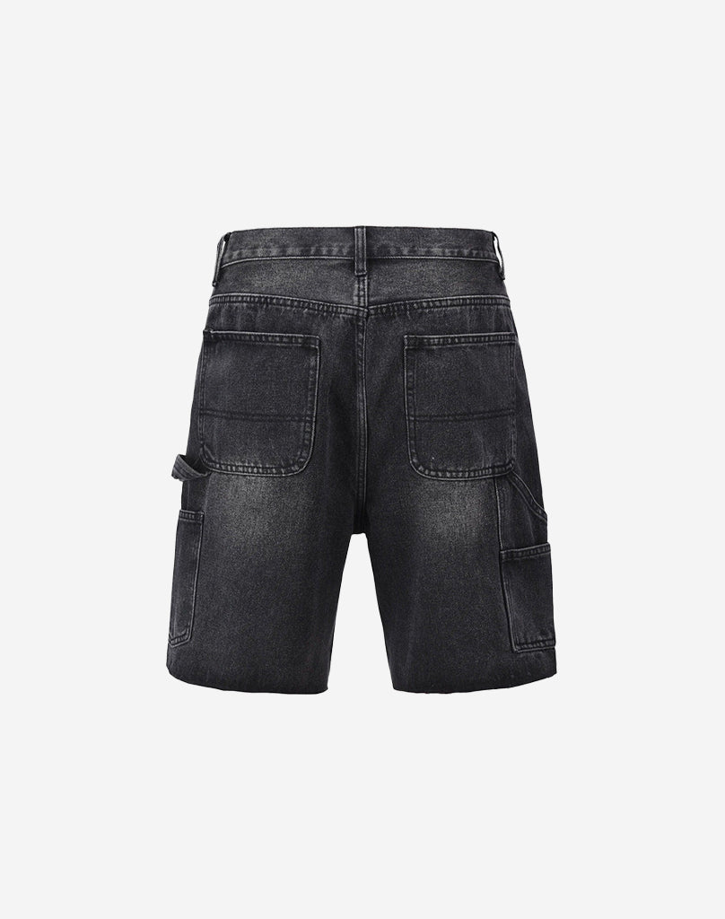 Patch Denim Shorts