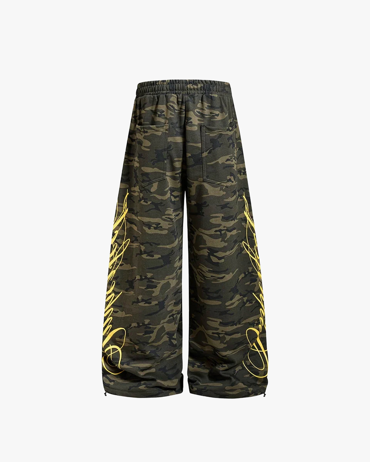 Script Wide Leg Sweatpants – Camo