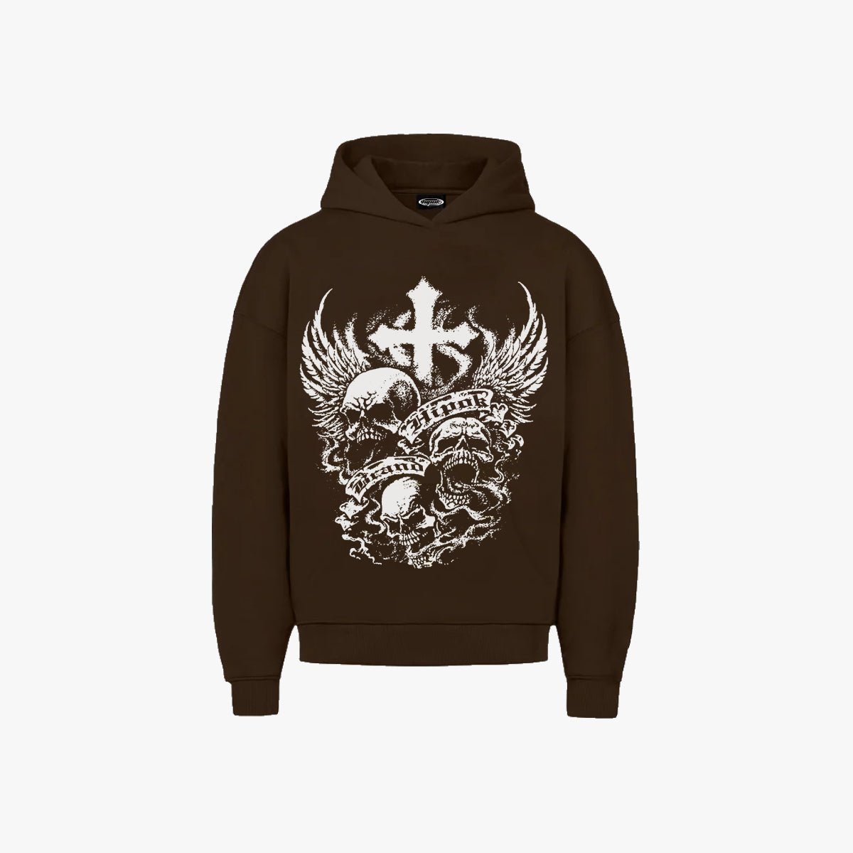 Brown Skulls Hoodie