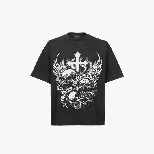 Washed Black Skulls T-Shirt