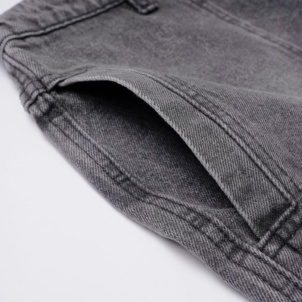 Vintage Washed Grey Cargo Denim