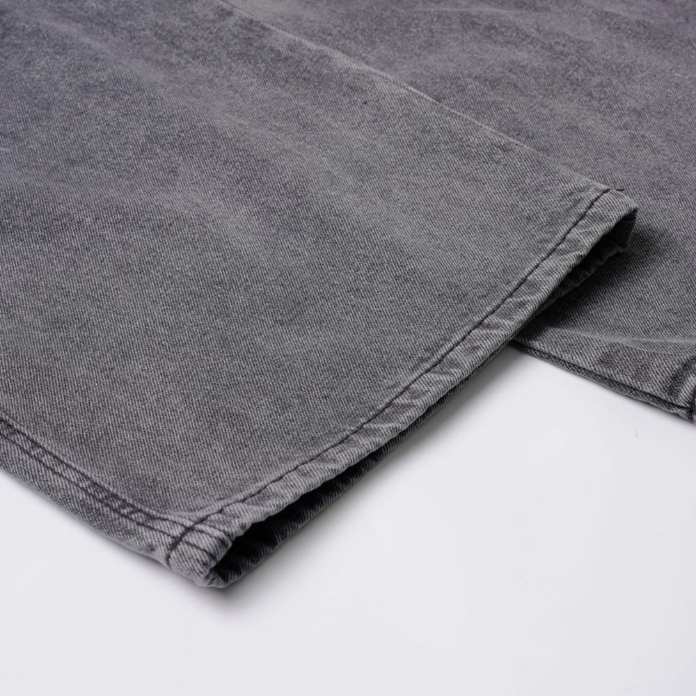 Vintage Washed Grey Cargo Denim