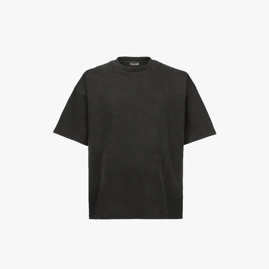 Washed Black Basic T-Shirt