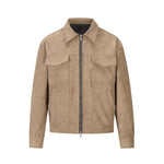 Beige Suede Jacket - Hipok Brand