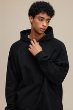 Black Arc Seam Hoodie - Hipok Brand