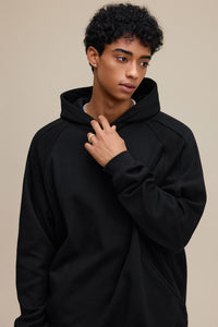 Black Arc Seam Hoodie - Hipok Brand