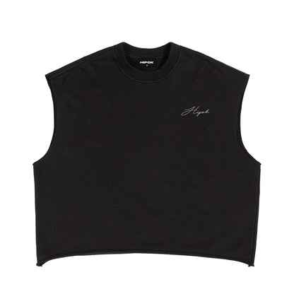Black Boxy Fit Tank Top - Hipok Brand