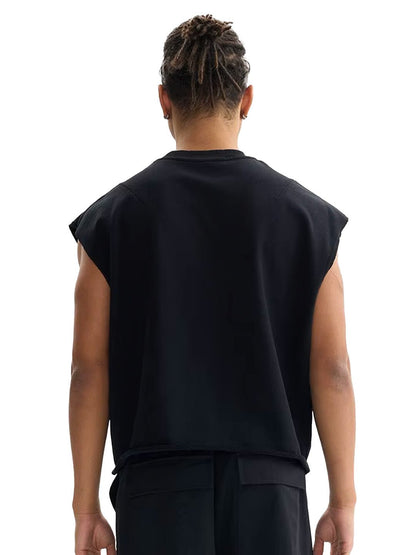 Black Boxy Fit Tank Top - Hipok Brand