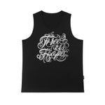 Black Chicano Lettering Tank Top - Hipok Brand