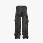 Black Frayed Flare Denim - Hipok Brand