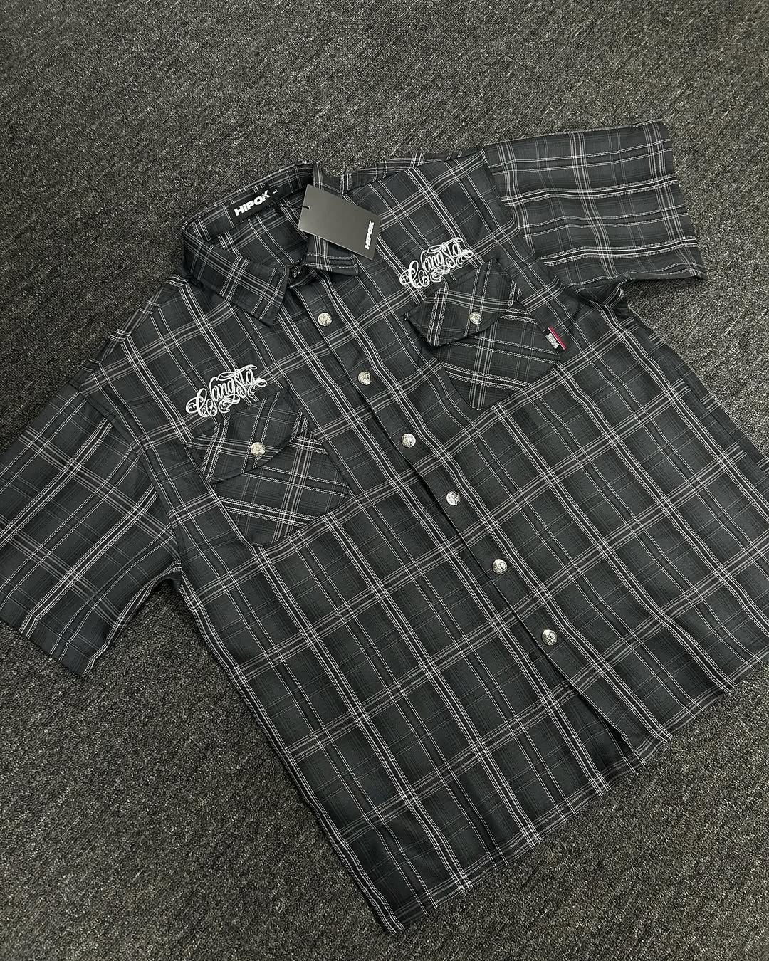 Black Gangster Shirt - Hipok Brand