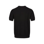 Black Waffle Knit T-Shirt - Hipok Brand