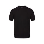 Black Waffle Knit T-Shirt - Hipok Brand