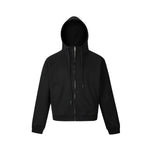 Black Zip - up Hoodie - Hipok Brand