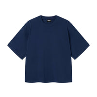 Blue Boxy Fit Basic T-Shirt - Hipok Brand