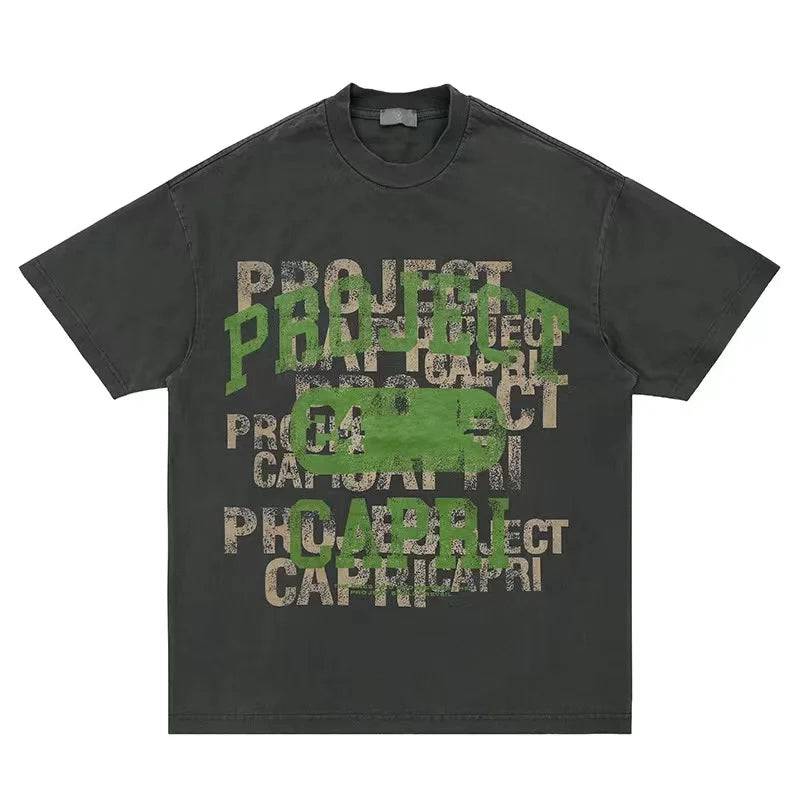 Dark Grey Project Graffiti T-Shirt