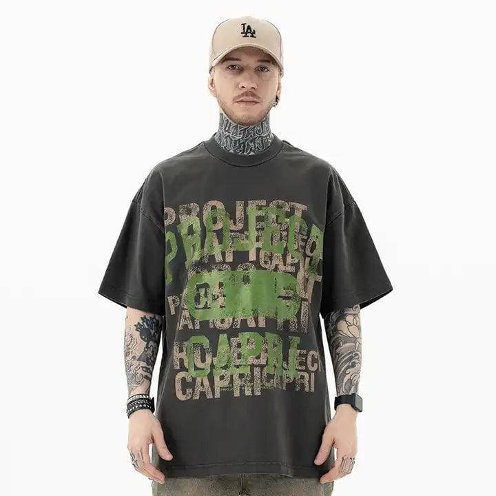 Dark Grey Project Graffiti T-Shirt