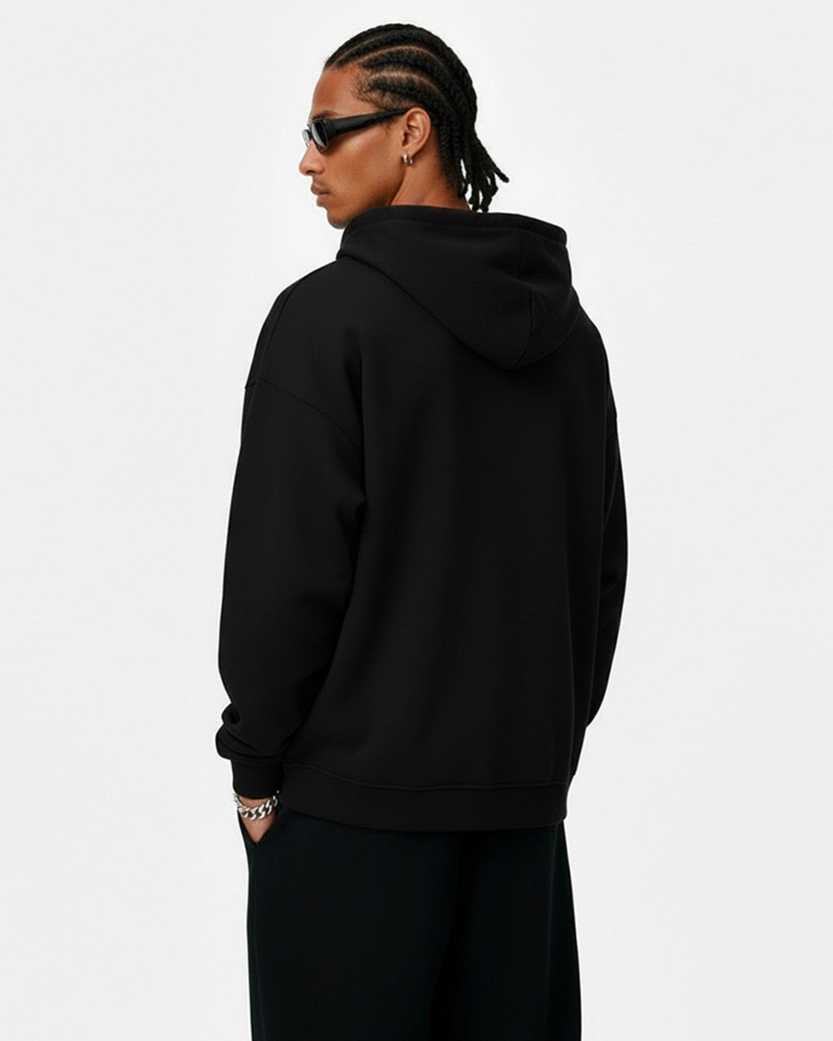 Essential Black Zip Hoodie - Hipok Brand