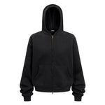 Essential Zip Hoodie – Black - Hipok Brand