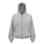 Essential Zip Hoodie – Light Grey - Hipok Brand