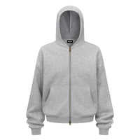 Essential Zip Hoodie – Light Grey - Hipok Brand