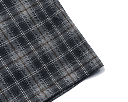 Graphite Plaid Chicano Double Pocket Shirt - Hipok Brand
