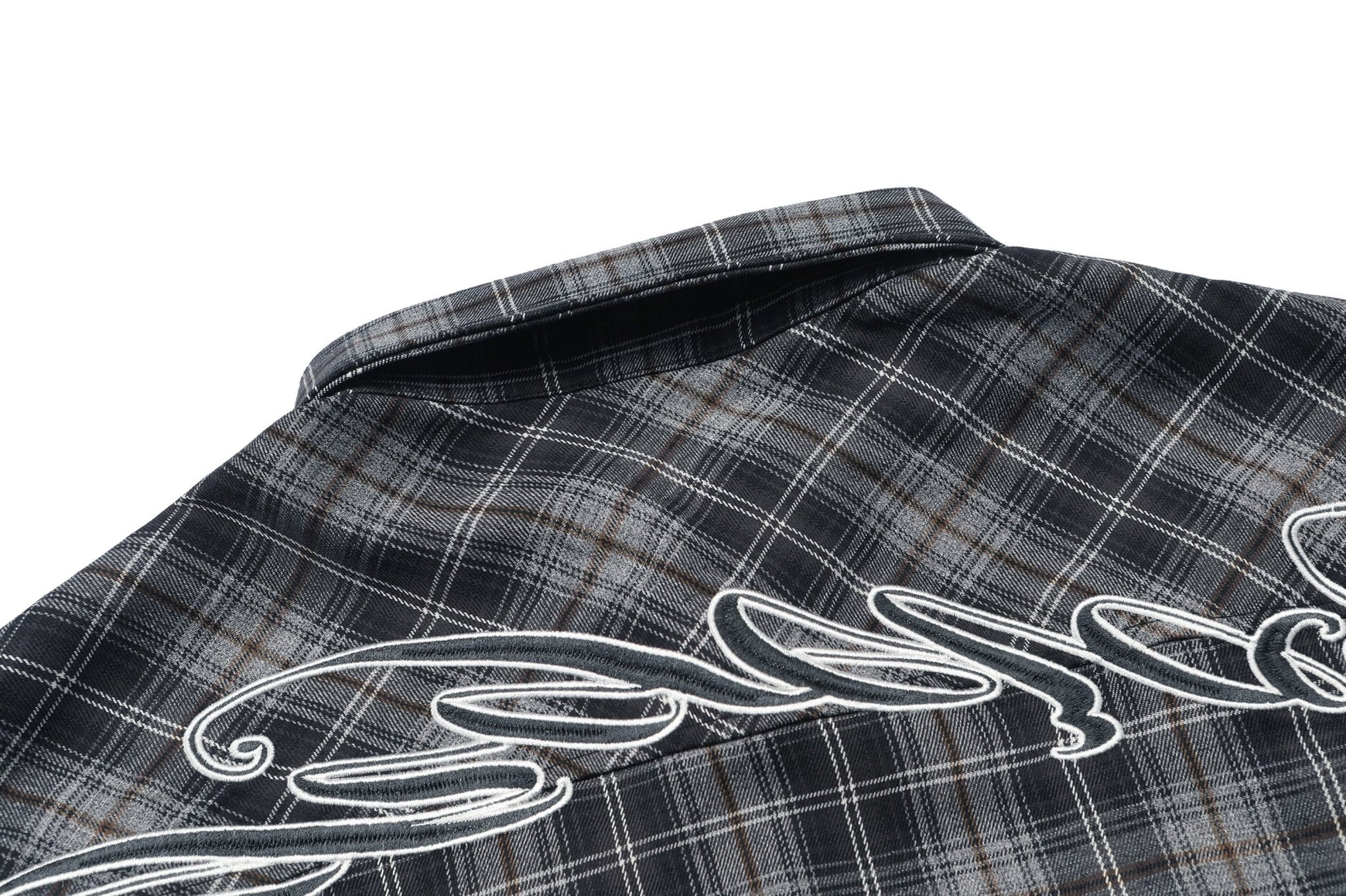 Graphite Plaid Chicano Double Pocket Shirt - Hipok Brand