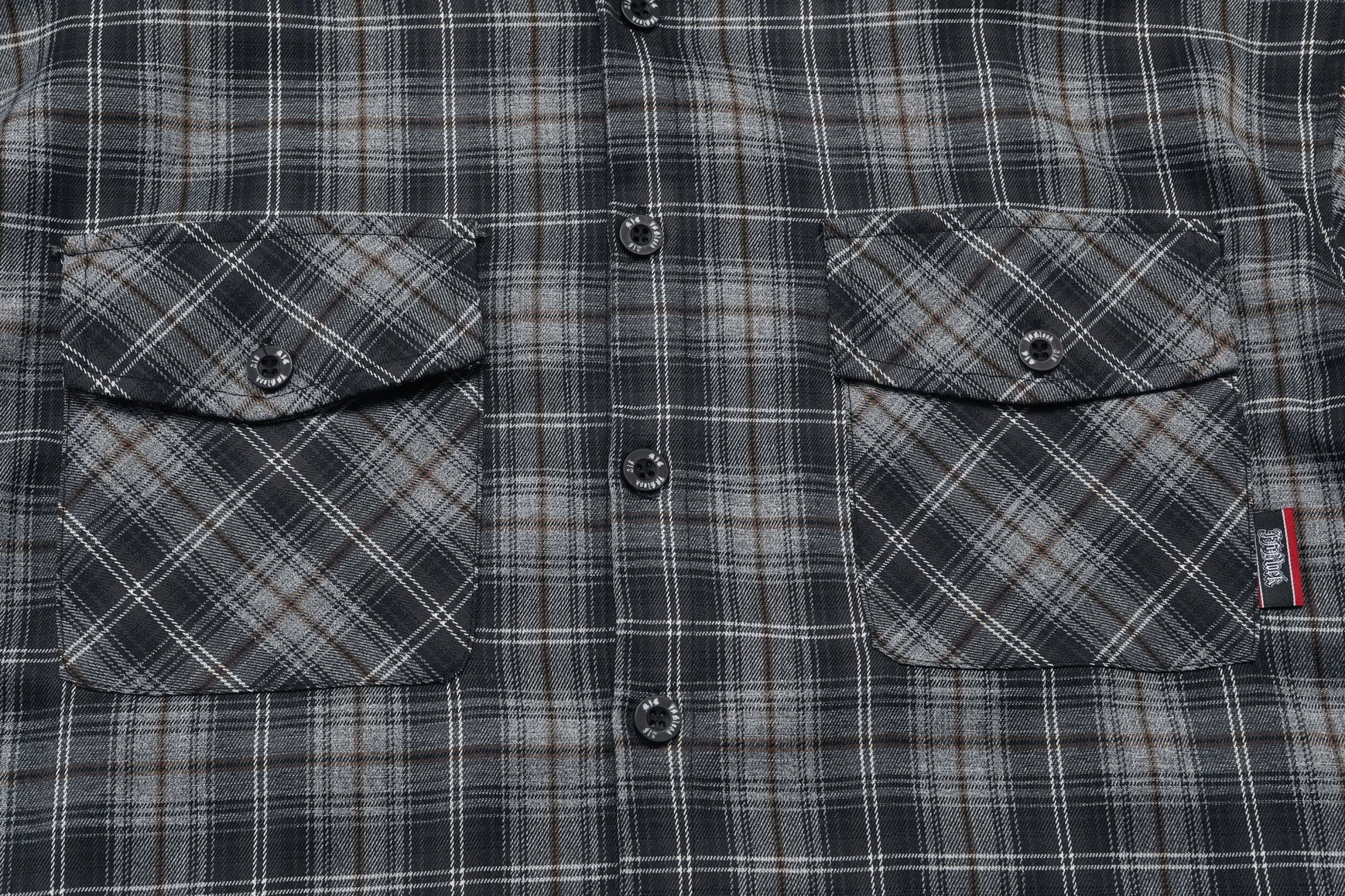 Graphite Plaid Chicano Double Pocket Shirt - Hipok Brand