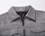 Grey Suede Jacket - Hipok Brand