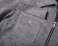 Grey Suede Jacket - Hipok Brand