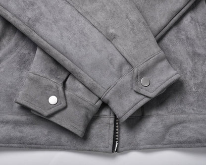 Grey Suede Jacket - Hipok Brand