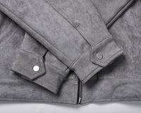 Grey Suede Jacket - Hipok Brand