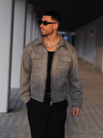 Grey Suede Jacket - Hipok Brand