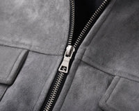 Grey Suede Jacket - Hipok Brand